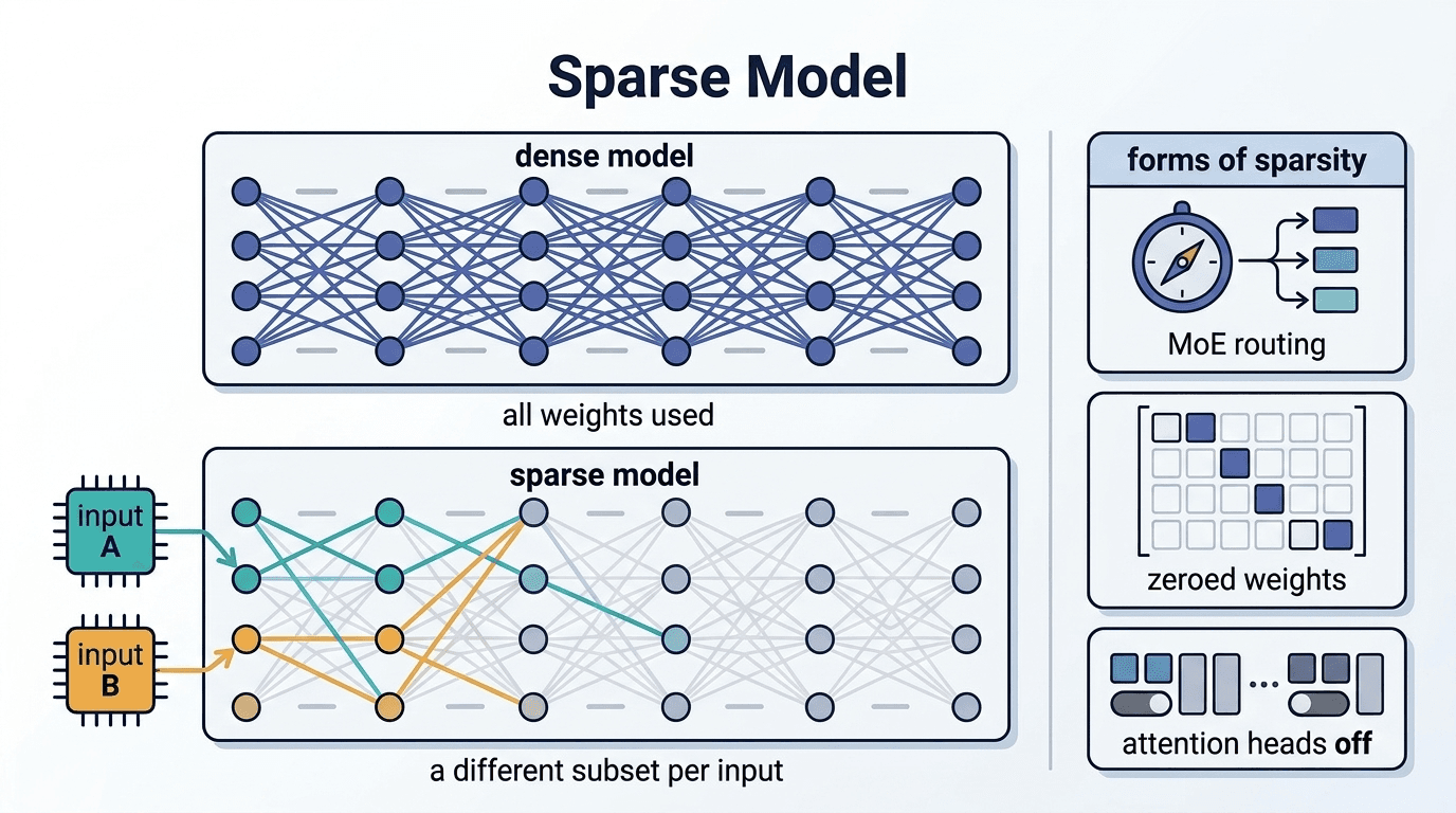 โมเดลแบบกระจาย (Sparse Model)