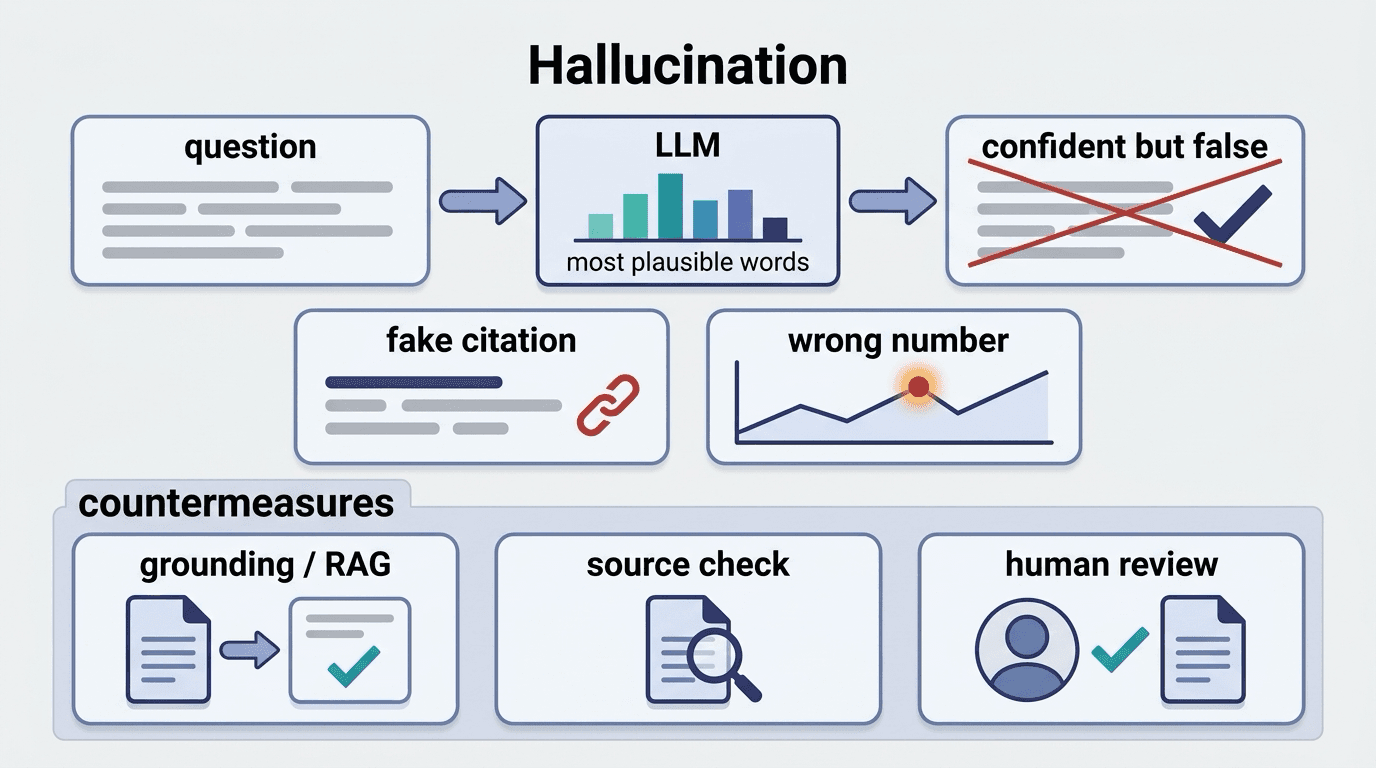 การประดิษฐ์ข้อมูลเท็จ (Hallucination)